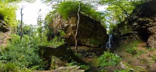 Hareshaw Linn waterfall